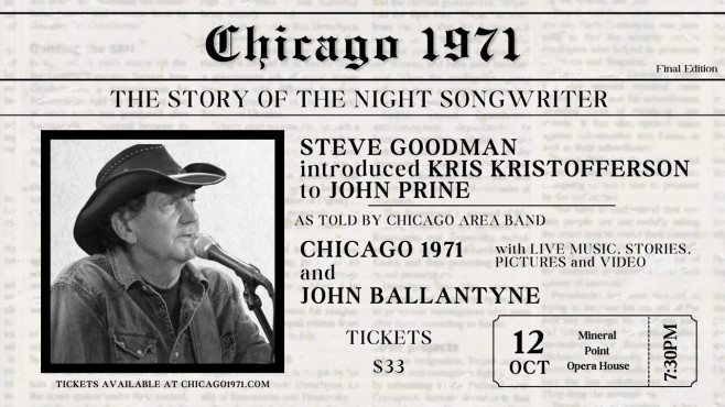Chicago 1971 - The Story of the Night Steve Goodman Introduced Kris Kristofferson to John Prine